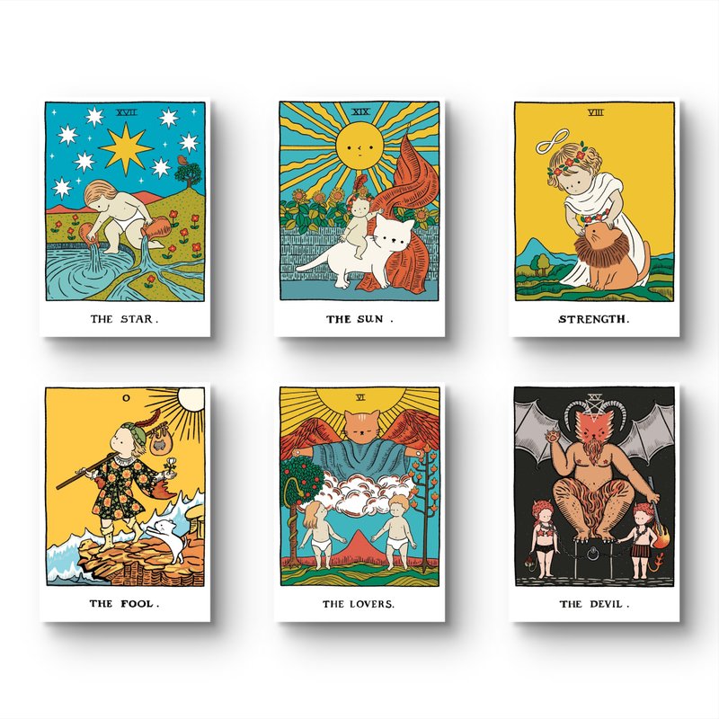 塔羅牌海報 A4, A3 - 海報/掛畫/掛布 - 紙 