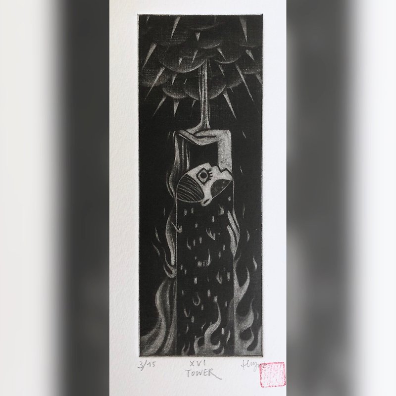 グラビア限定版タワー - ポスター・絵 - 紙 ブラック