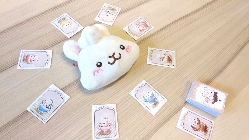 Let's Drink Bunny Board Game - พวงกุญแจ - ไฟเบอร์อื่นๆ ขาว