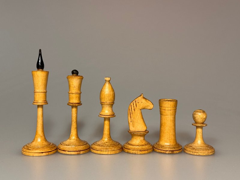 Rarest outstanding Russian Soviet chess set Averbakh II - 桌遊/卡牌 - 木頭 黑色
