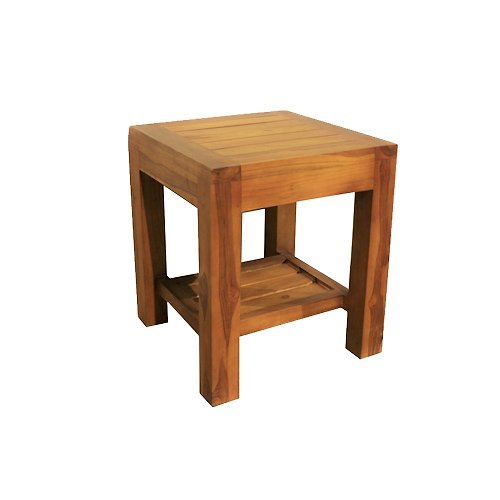 吉迪市 JatiLiving 【吉迪市100%原木家具】UNC7-39 柚木原木椅凳
