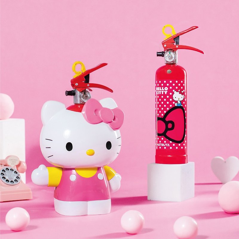 Hello Kitty household reinforced liquid fire extinguisher + styling pedestal - Other - Other Metals Multicolor