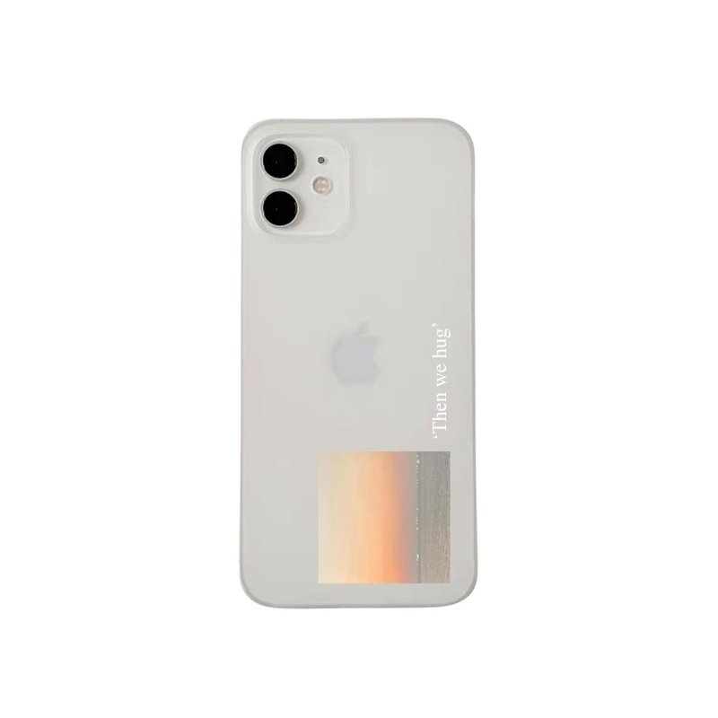 【獨家設計款】Then we hug | iPhone 手機殼 - 手機殼/手機套 - 塑膠 橘色