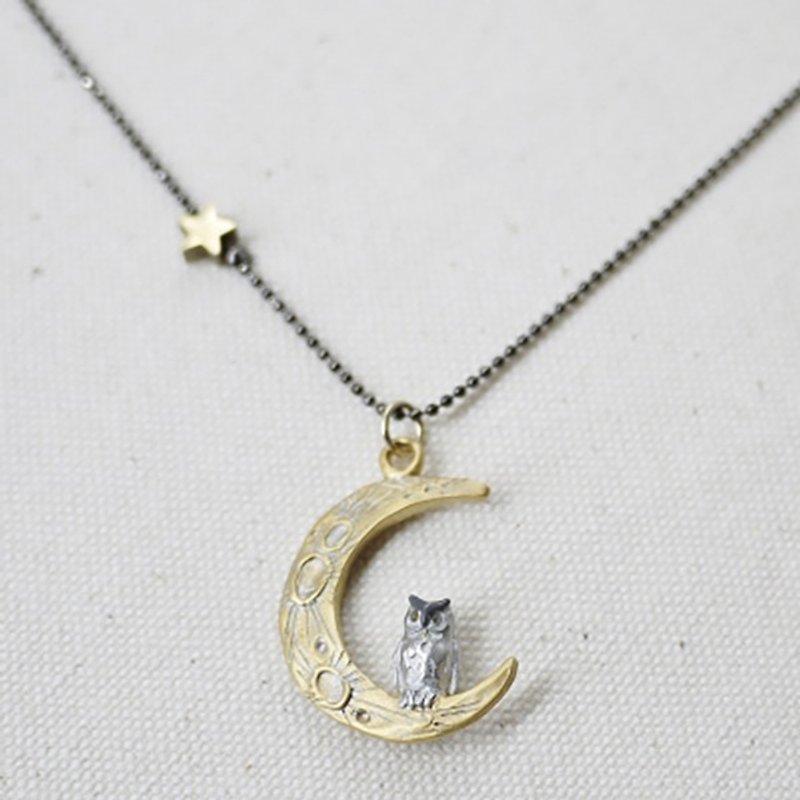Midnight Calling Moonrace Necklace / Necklace NE285 - Necklaces - Other Metals Gold