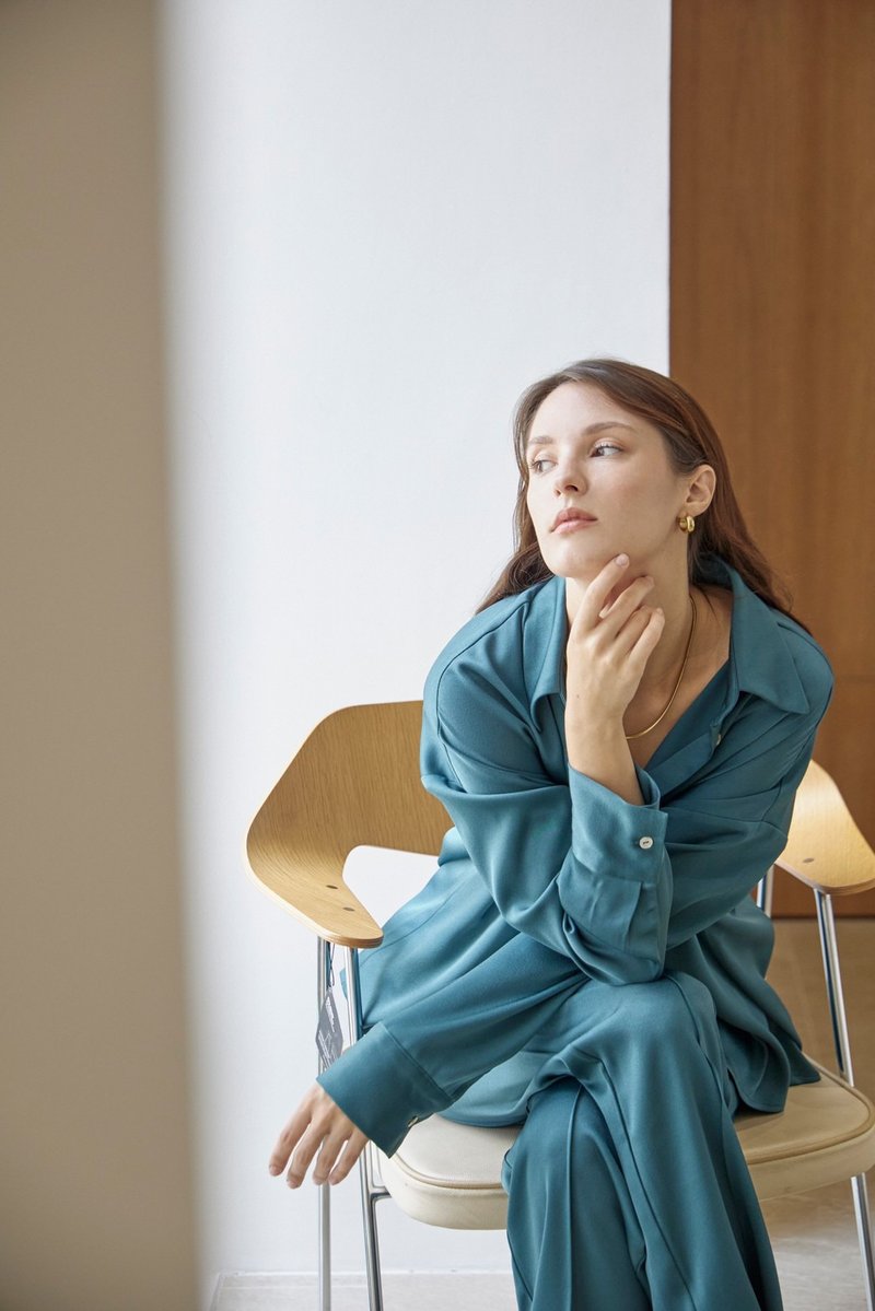 Bayday l ADDISON SHIRT l Forest - 女襯衫 - 其他材質 