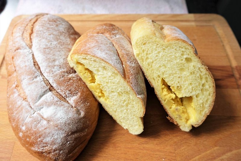 Pumpkin Chestnut Paste European Bread - ขนมปัง - วัสดุอื่นๆ 
