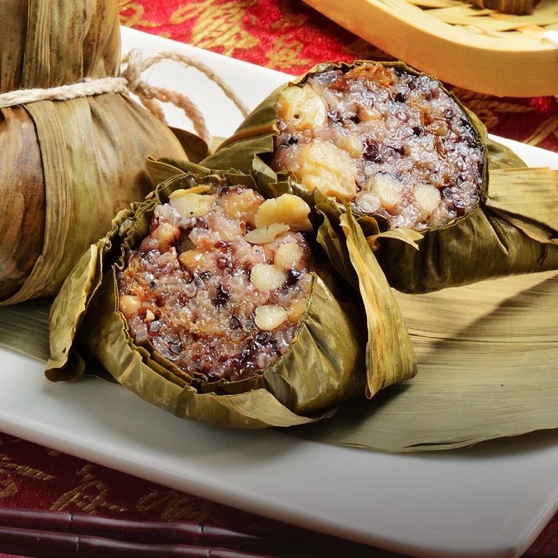 【良品開飯-南門系列】蓮子雜糧素粽 (165g/粒) - 米/五穀雜糧 - 其他材質 卡其色