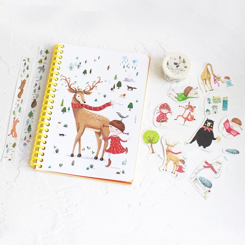 Goody Bag I Golden Deer_ Notebooks Stickers Washi Tape - Notebooks & Journals - Paper Khaki