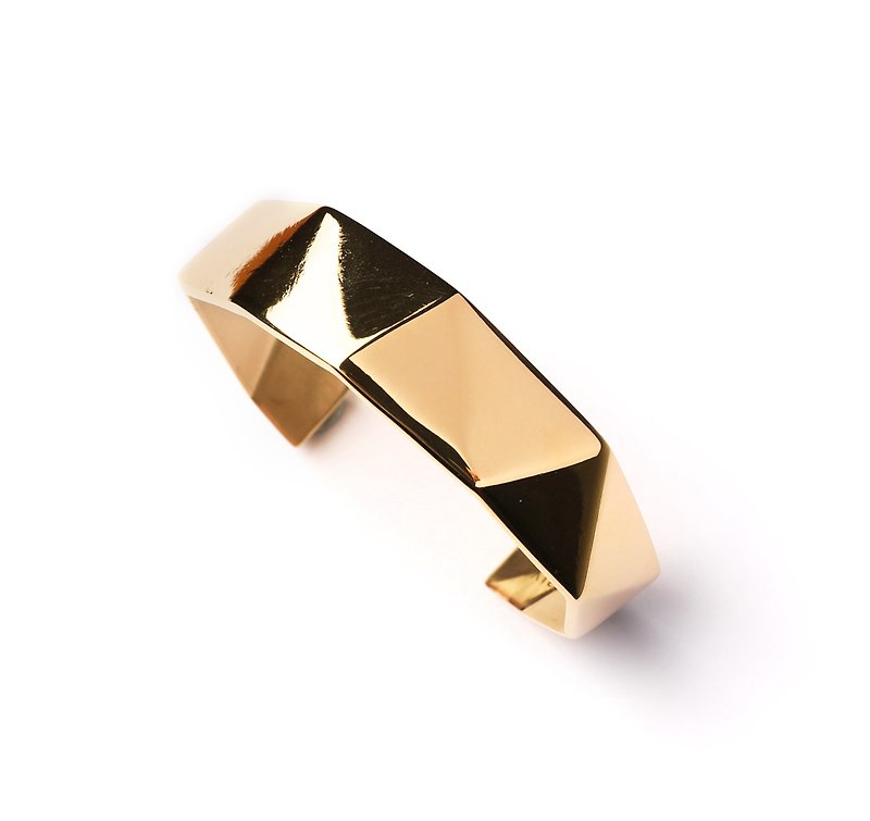 PARADOX II gold irregular bracelet - สร้อยข้อมือ - โลหะ สีทอง
