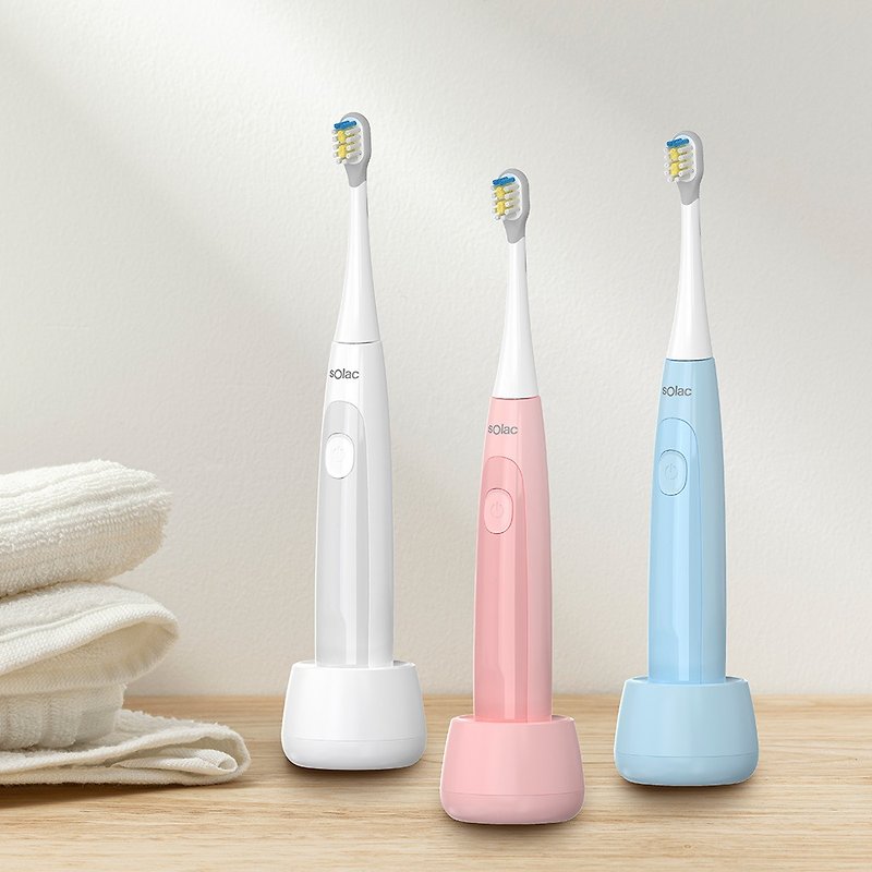 sOlac SRM-K7W children's sonic vibration toothbrush - อุปกรณ์ห้องน้ำ - วัสดุอื่นๆ สึชมพู