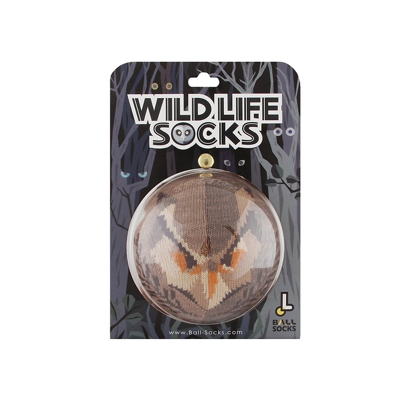 Wild Animal Socks_Owl Long-eared Owl - Socks - Other Materials 