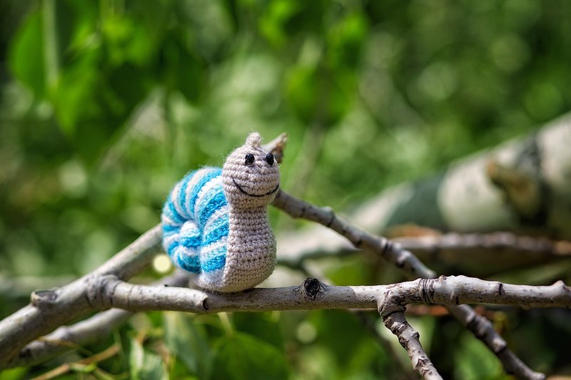 Crochet snail, Crochet snail, Stuffed toy, snail toy,  knitted snail - Kids' Toys - Wool 