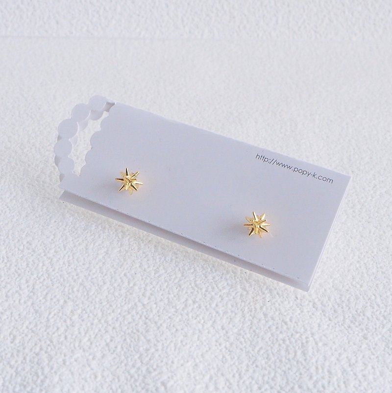 STAR MINI EARRINGS GOLD スターミニピアス - 耳環/耳夾 - 其他材質 金色