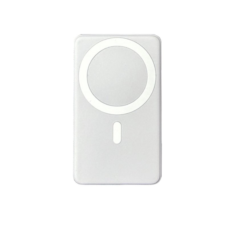 【BIGGER】Magnetic Wireless Universal Charging Morandi White - Chargers & Cables - Plastic White