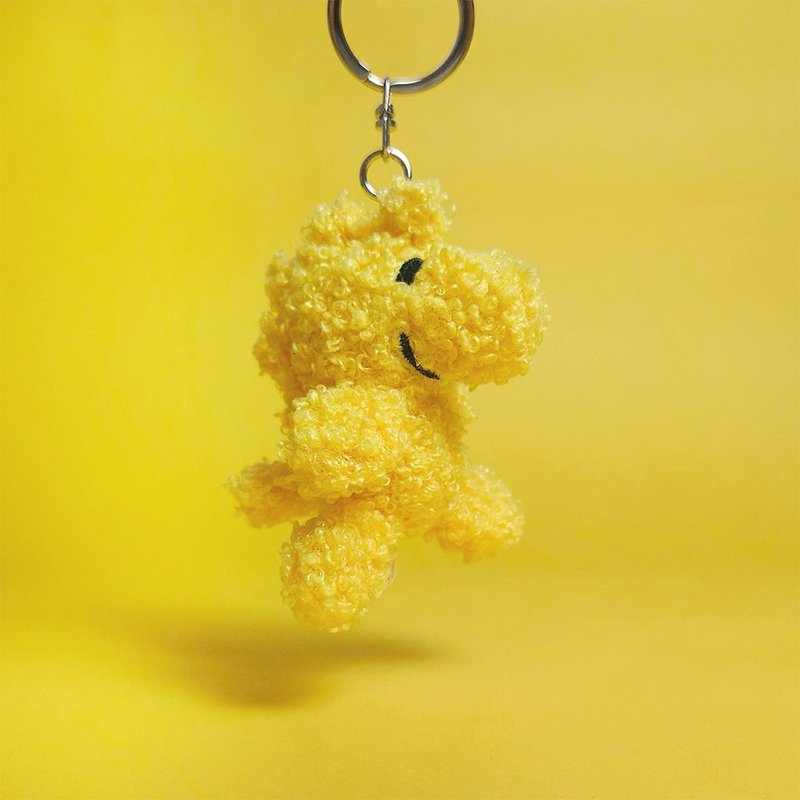 BON TON TOYS Woodstock ウッドストック リサイクルポリエステル キーホルダー - イエロー 7cm - キーホルダー・キーケース - ポリエステル イエロー