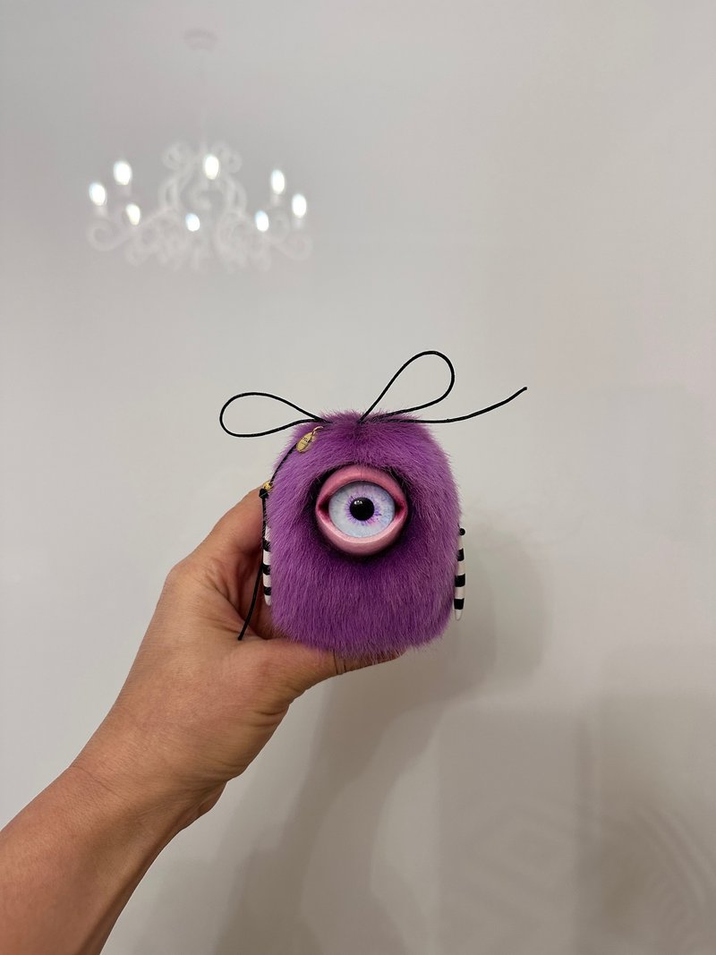 Purple Bubble - cyclops doll, plush egg  _ MADE-TO-ORDER! - 公仔/玩偶 - 其他材質 紫色