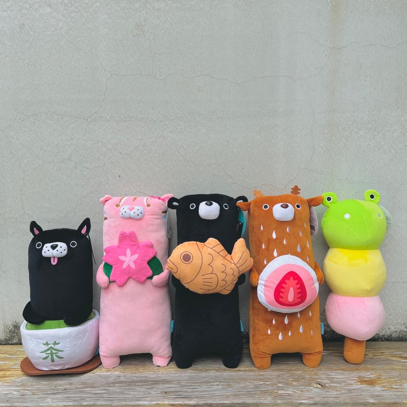 Taiwanimal Bay A Moji_plush doll (Japanese fruit series) - ตุ๊กตา - เส้นใยสังเคราะห์ หลากหลายสี