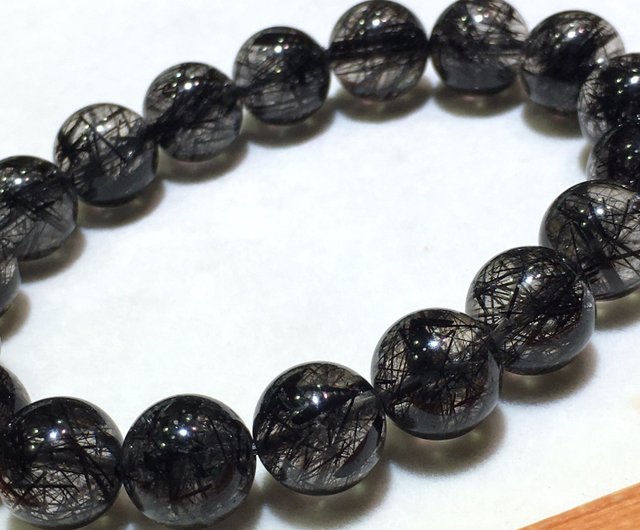 金運とリーダーシップの石、ブラックルチルクォーツ。純粋な天然