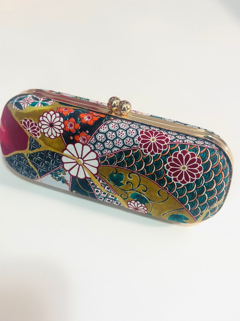 Peacock Glasses Case/ Pencil Case/ Jewellery Case - Pencil Cases - Cotton & Hemp Multicolor