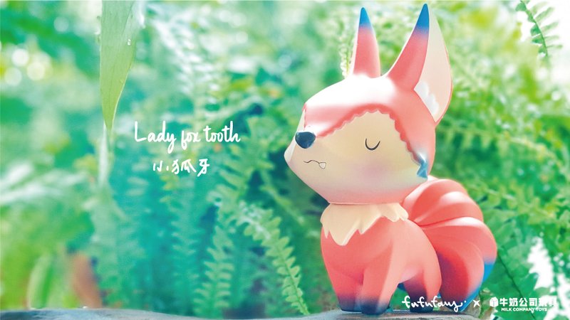 【Vinyl Toy】KYUBI – TinyFang Feat. Fufufanny (In Stock) - ตุ๊กตา - พลาสติก สีส้ม