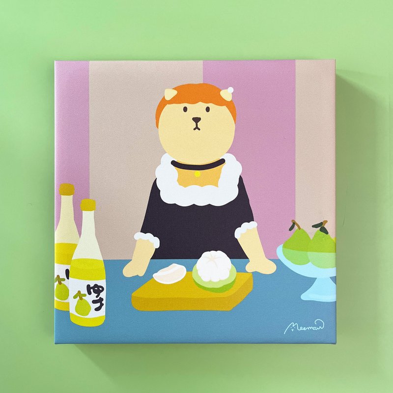 女神切柚子的吧檯無框畫 - 海報/掛畫/掛布 - 其他材質 多色