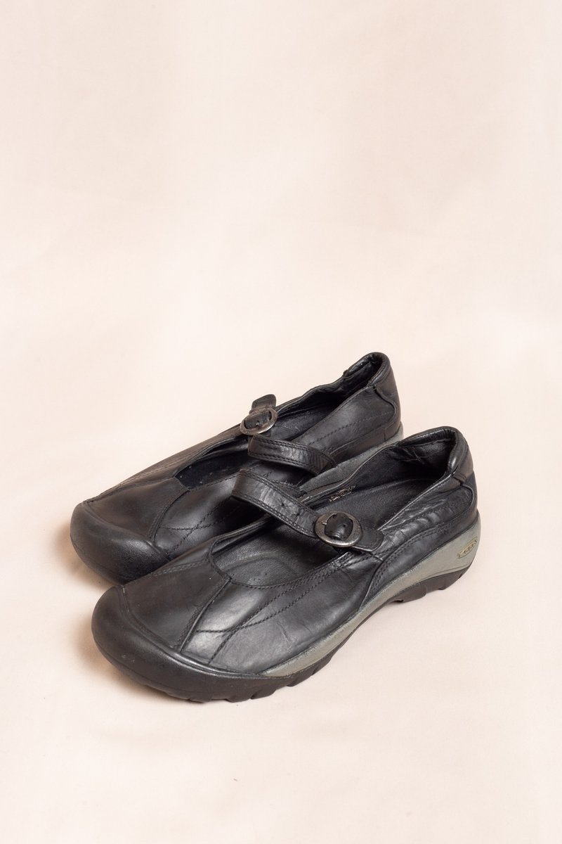 Vintage Keen.Mary Jane.古著【初戀販賣所】娃娃鞋/瑪莉珍 - 娃娃鞋/平底鞋 - 真皮 