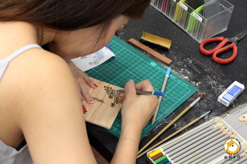 【小班制】輕木工 電烙畫/造型木質杯墊  一人成團 - 木工/竹藝 - 木頭 