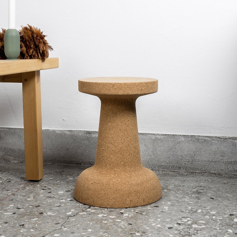PUSHPIN Mini | 兩用軟木凳－邊桌 | 原色 - 其他家具 - 其他材質 