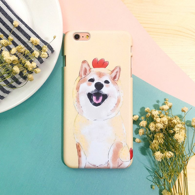 Chicken Shiba Inu Wanted (iPhone.Samsung Samsung, HTC, Sony. ASUS Mobile Shell) - Phone Cases - Plastic Yellow