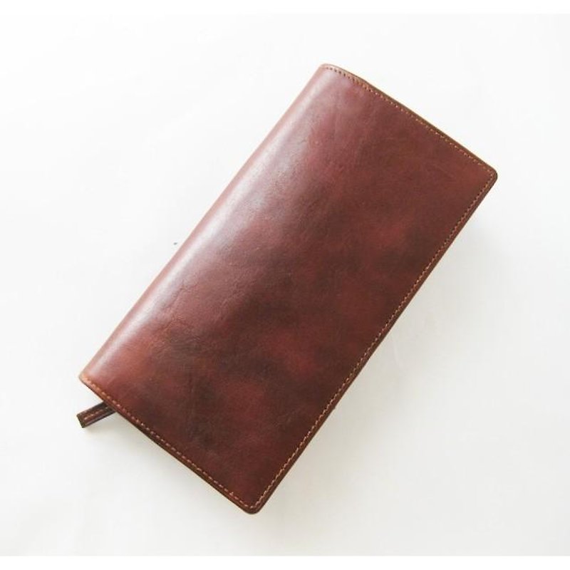 Basic long wallet plus BROWN - Wallets - Genuine Leather Brown
