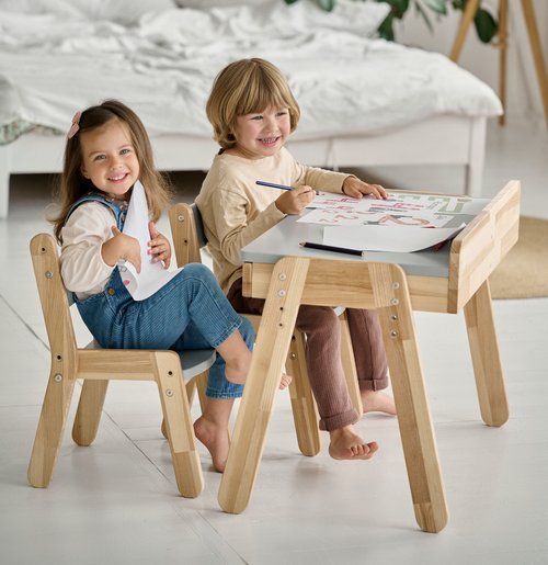 Toddler Desk and Chair - WoodandHearts