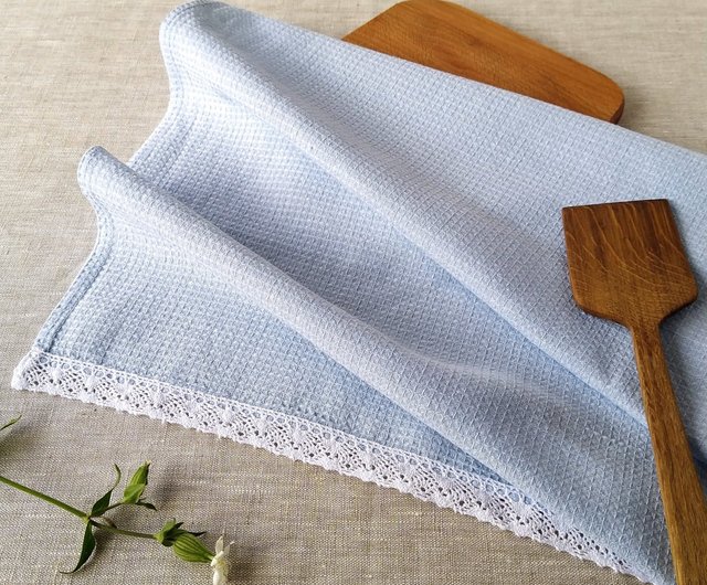 Organic kitchen towels blue, Waffle hand towels, Linen towels vs cotton,  環保禮品 - Shop Daloni Towels - Pinkoi