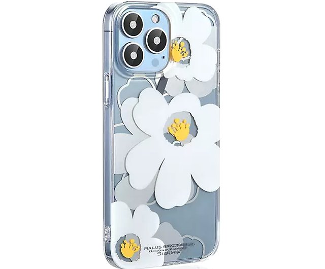 【色:くすみホワイト】【 rienda 正規品 】 iPhone14 Pro 花