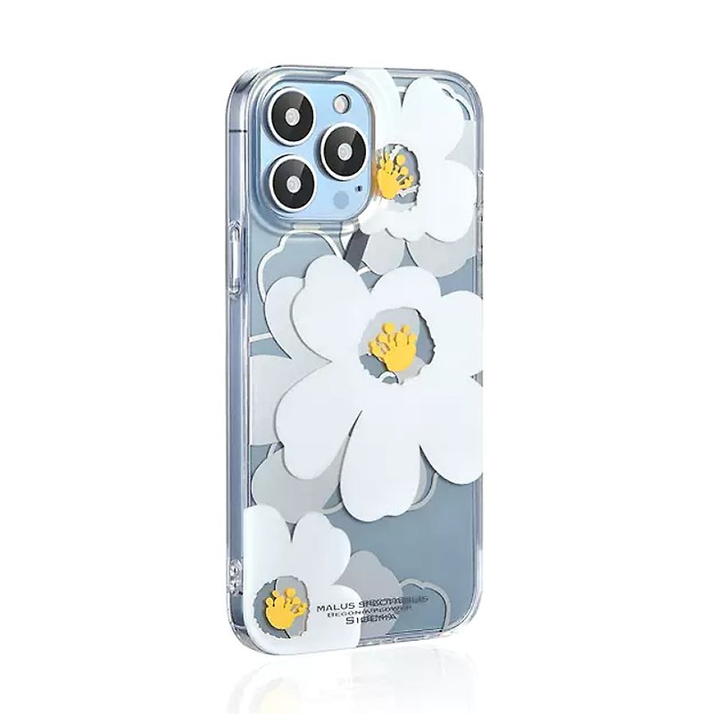 iPhone 14 Pro/Max Japan Flower Heart Design Glossy Protective Case - เคส/ซองมือถือ - พลาสติก สีใส