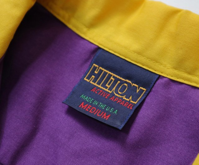 レア！90s USA製HILTON ボウリングシャツ 紫 80年代 ヒルトン パープル ボウリングシャツ 米国製 - ショップ