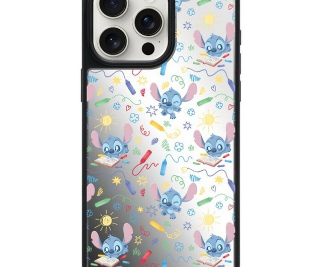 ディズニースティッチ柄 iPhone16 Samsung S25 エアクッション