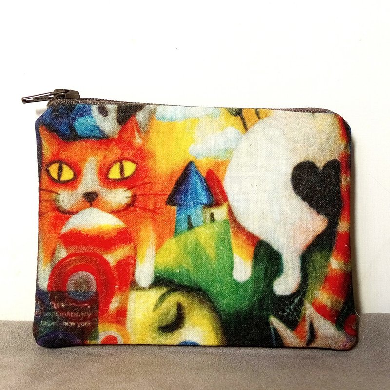 土地共生 - 手作零錢包 - 零錢包/小錢包 - 棉．麻 多色