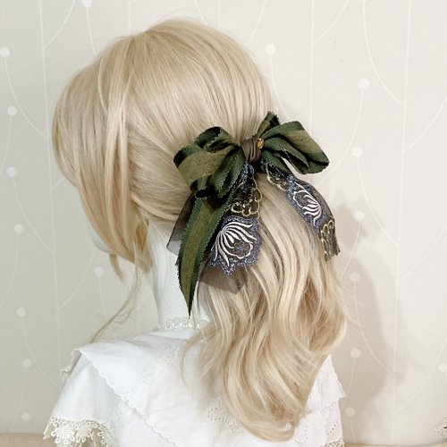 哈娜髮飾 Hanabi ~ 手工訂製飾品 法式蕾絲仙女夾巴洛克宮廷香蕉夾 彈簧夾 髮叉 髮圈 大腸圈 髮夾