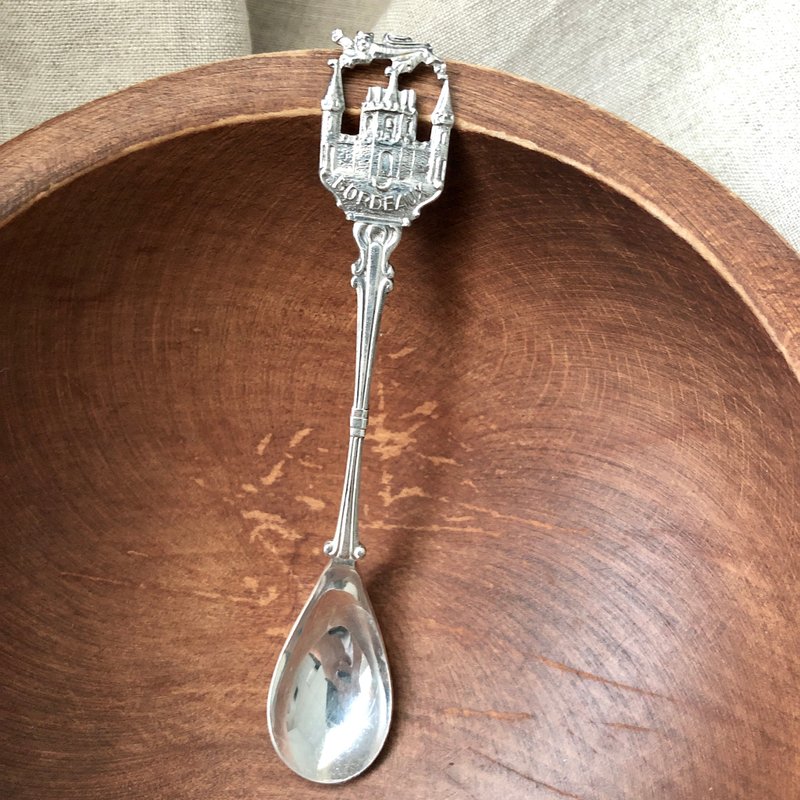 Vintage 1960s荷蘭製 法國Bordeaux紀念湯匙 鍍銀茶匙/小湯匙 - 刀叉/湯匙/餐具組 - 銀 