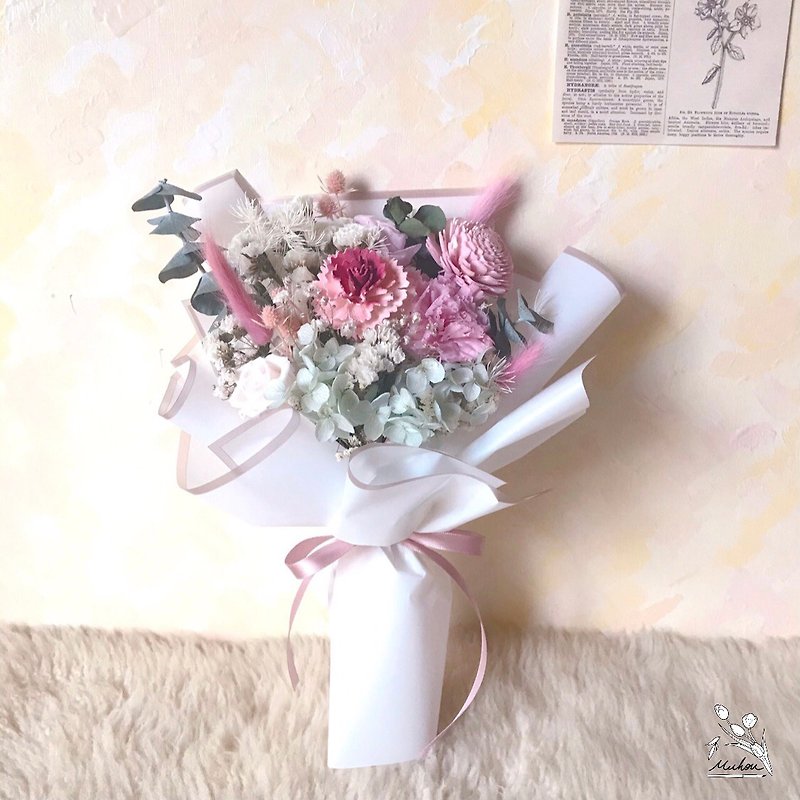 Mother's day pre-order special offer carnations not withered flower bouquets eternal flowers dried flowers - ช่อดอกไม้แห้ง - พืช/ดอกไม้ หลากหลายสี