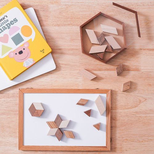 六角形パズル】パズルおもちゃ木のボードゲーム|ウッダーフル