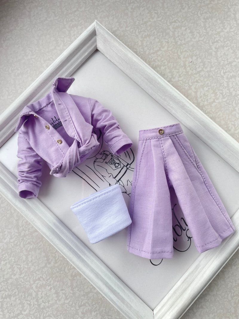 clothes for blythe dolls - 公仔/玩偶 - 棉．麻 紫色