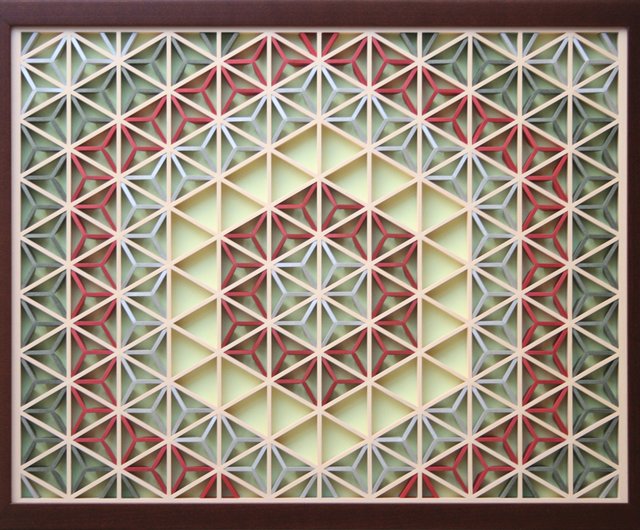 Kumiko Art Panel Tarasea jewelry box pattern - Shop kumiko-studio