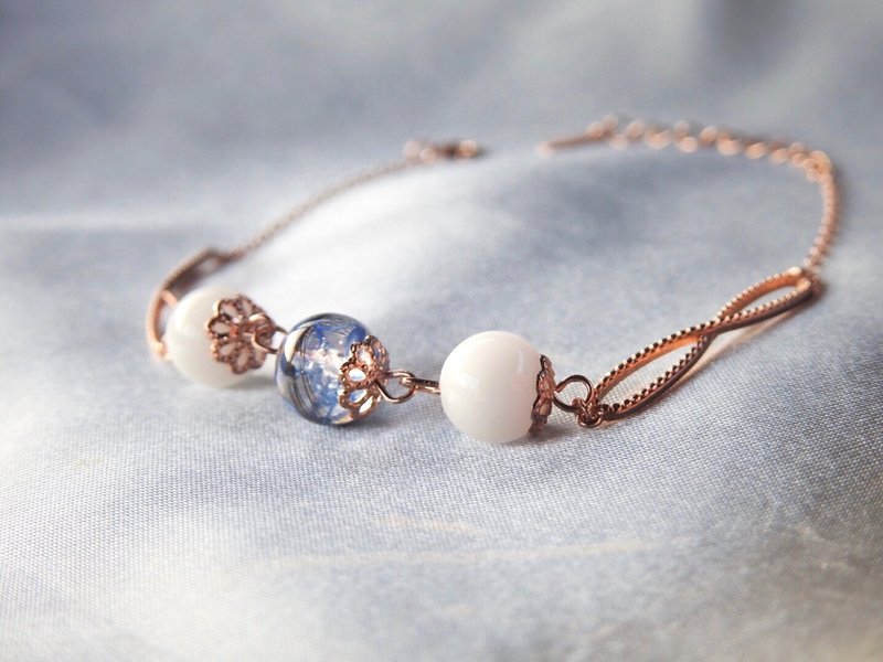 無限祝福手鍊-玫瑰金色-925純銀 - 手鍊/手環 - 純銀 粉紅色