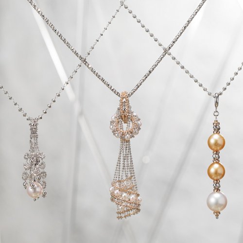 亞墨金珠寶 Yamojin Jewelry｜黃金 鑽石 純銀 珍珠 寶石 【亞墨金珠寶】日系K18白金珍珠吊墜 長頸鍊子 吊墜項鍊 吊墜掛繩
