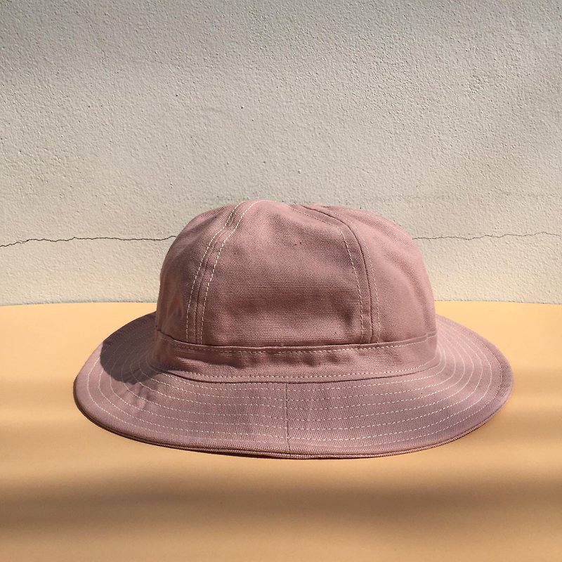 Light Pink Canvas Bucket Hat /Daisy mae /Daily use - 帽子 - 其他材質 綠色