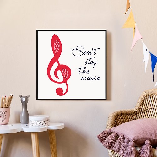 菠蘿選畫所 舞動 • Don't stop the music - 佈置/方形掛畫/音樂掛畫/音符