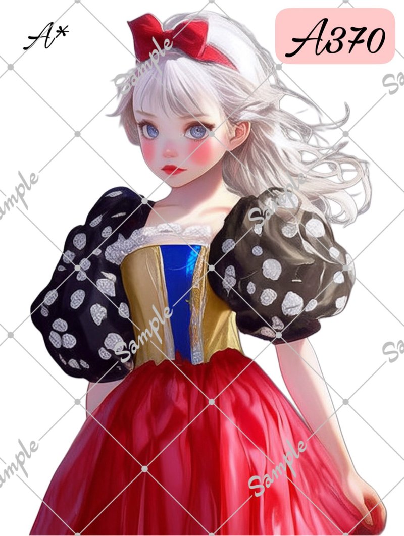 オリジナル人物ステッカー 人物ステッカー A370 3枚入 - 貼紙 - 紙 