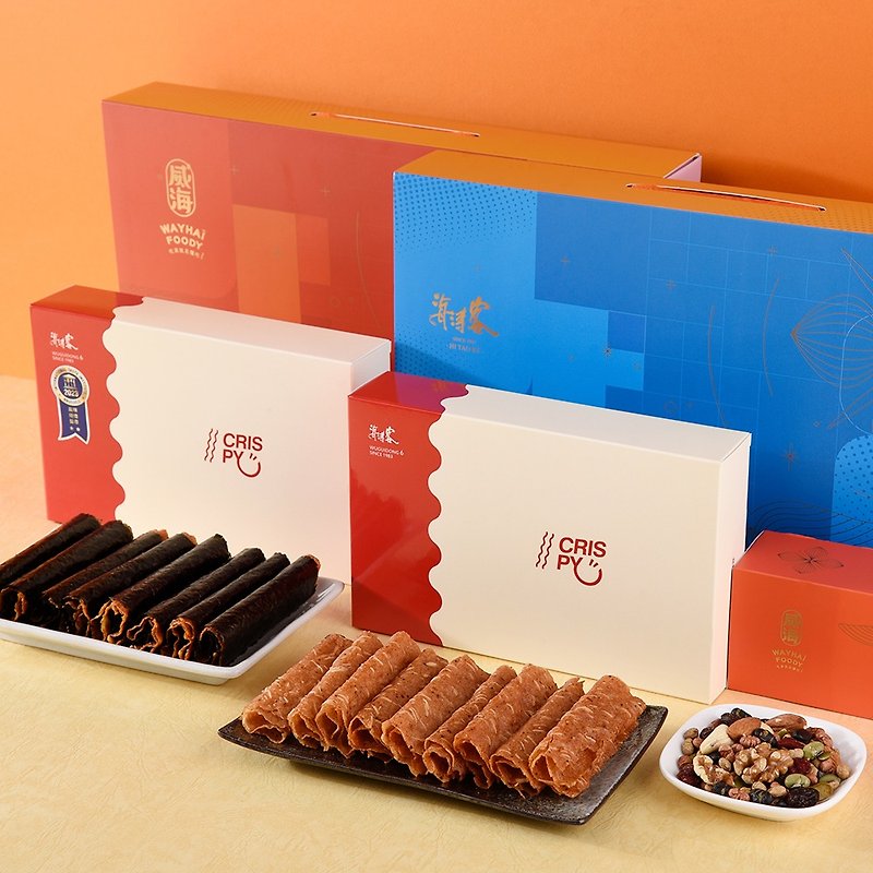 [Free Shipping] Haitaoke x Weihai│Xingchao Xianlang joint gift box - Snacks - Other Materials Pink