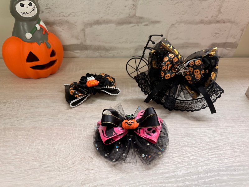 手作萬聖節可愛髮夾 - 髮夾/髮圈 - 其他材質 